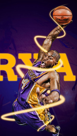 Basketball player jumping dunking ball 3 - adobe photoshop free wallpaper for mobile
