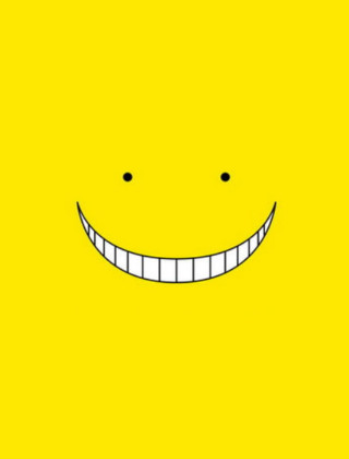Yellow background smiling face eyes - a smiling face free wallpaper