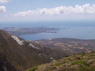 Mountain lake clouds sky view - a view of a mountain free wallpaper