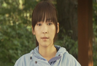 Woman blue hoodie forest trees - a forest in the background free wallpaper for desktop