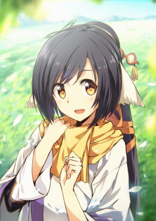 Girl scarf backpack shoulder fashion - a field of grass free wallpaper for mobile