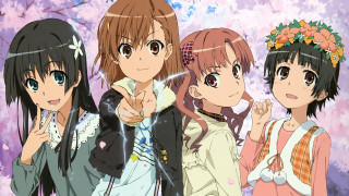 Girls tree flowers man pointing - a group of girls free wallpaper