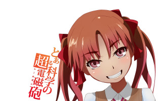 Red haired girl smiling school - asian character free wallpaper