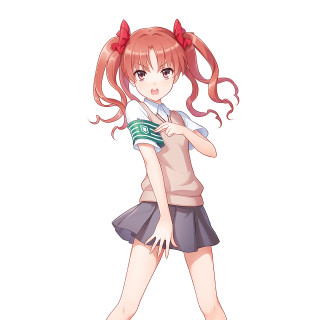 Girl red hair bow hands - her hip free wallpaper for tablet