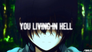 Anime black hair white shirt 3 - transgressive art free wallpaper for desktop