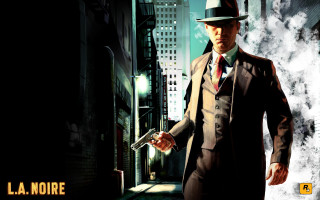 Man suit hat gun city - a gun in a city street free wallpaper for desktop