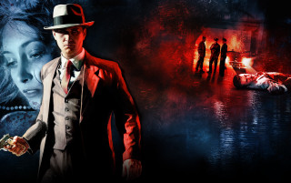 Man suit hat gun painting - harlem renaissance free wallpaper