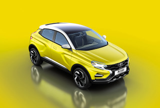 Yellow suv studio render rococo - a yellow background free wallpaper