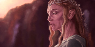 Woman crown leaves sky clouds - cloud and a sun free wallpaper for desktop