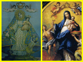 Virgin mary child jesus angels - candido bido free wallpaper