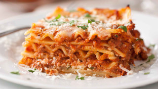 Lasagna meat cheese plate fork - dali free wallpaper