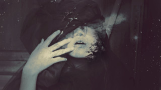 Woman hands face cigarette mouth - dirk crabeth free wallpaper