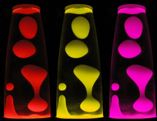 Three vases colored light black - an abstract sculpture free wallpaper