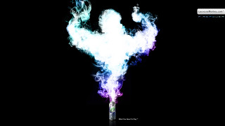 Smokey figure stick dark black - vfx free wallpaper for desktop