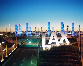 Lax city skyline nighttime lights - turnaround free wallpaper for desktop