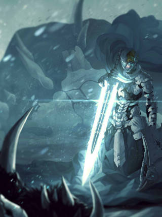 Man sword demon horns head - anato finnstark free wallpaper for mobile