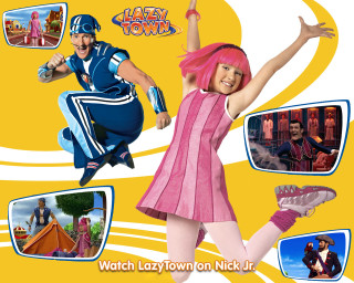 Cartoon dancing girl pink dress - a blue uniform free wallpaper