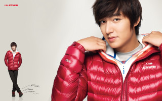 Man in red jacket pose - choi buk free wallpaper