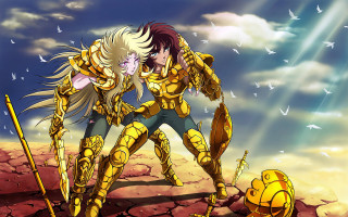 Anime characters rocky surface sky - a rocky surface free wallpaper