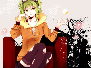 Woman greenhair yellowjacket anime goggles - a yellow jacket free wallpaper