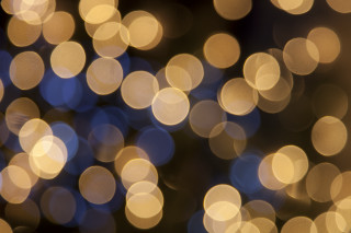 Blurry blue yellow background circles 2 - surface and a blurry background free wallpaper