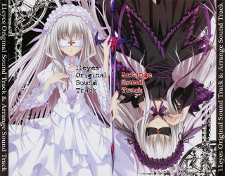 Anime couple white hair purple - orphism free wallpaper