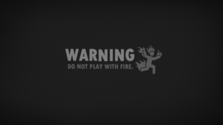 Black background warning sign deer - back side free wallpaper