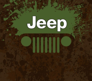 Jeep painted front side - free retro wallpaper for tablet