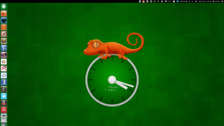 Computer clock animal green background - cedric seaut keos masons free wallpaper for desktop