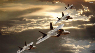 Fighter jets cloudy sky sun 5 - a group of fighter jets free wallpaper