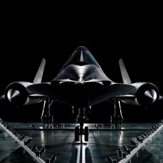 Jet fighter night runway man - free airplane wallpaper for tablet