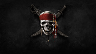 Skull pirate hat swords red - its head free wallpaper