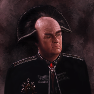 Man uniform red eyepatch black - professional digital painting free wallpaper for tablet