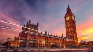 Clock tower sunset long exposure - a long exposure free wallpaper