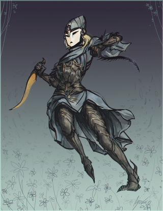 Man costume bow arrow drawing - dark soul free wallpaper for mobile