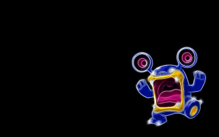 Cartoon weirdface eyes blackbackground outline - weird free wallpaper