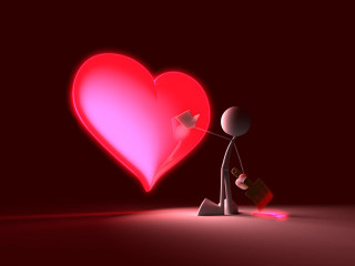 Person heart red background red 7 - didier mouron free wallpaper for desktop