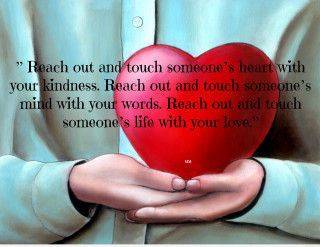 Heart touching metaphysical illustration love - a painting of a person holding free wallpaper for desktop