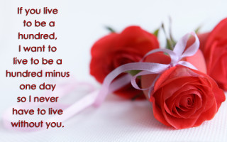 Red roses table message written - red rose free wallpaper for desktop