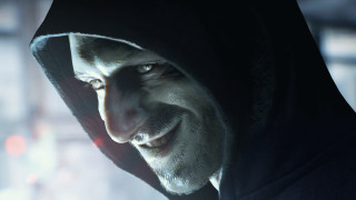 Man hooded jacket smiling camera - ultra realistic face free wallpaper