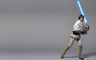 Star wars man lightsaber hologram - costume holding free wallpaper