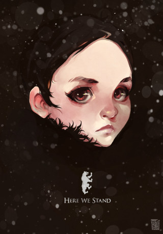 Woman beard black hair white - charlie bowater free wallpaper for mobile