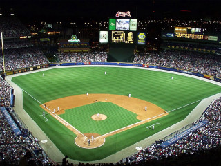 Baseball stadium night crowd watching 2 - a baseball stadium free wallpaper