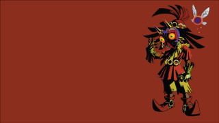 Cartoon weirdface oddhead redbackground vanitas - a weird look free wallpaper