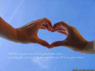 Hands heart sky quote image - a heart shape free wallpaper