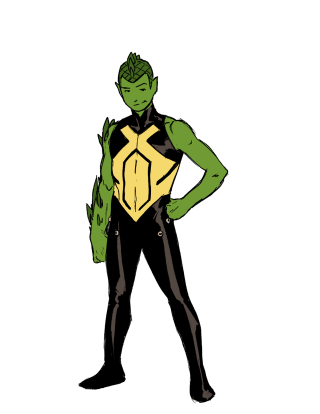 Man costume green yellow suit - free sci-fi wallpaper for mobile