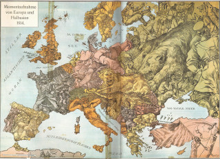 Europe map animals land sides - the other side free wallpaper for desktop