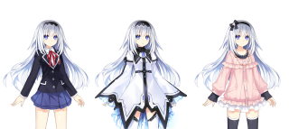 Anime girls long white hair - long white hair free wallpaper for desktop