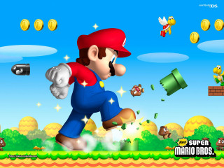 Mario running bird flying background - americo makk free wallpaper for desktop
