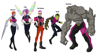 Cartoon characters group white black - 2 d sprite free wallpaper for desktop